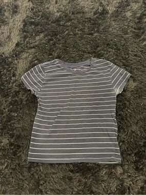 Splash Navy and White Striped Short Sleeve Tee